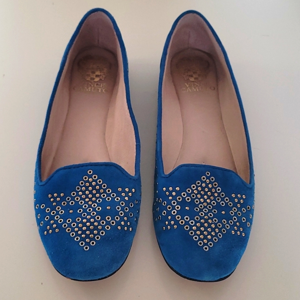 Sz 7.5 Vince Camuto Suede Flats